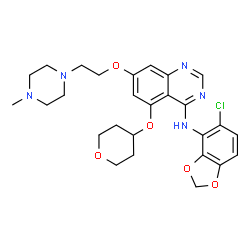 ChemSpider 2D Image | Saracatinib | C27H32ClN5O5