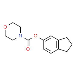 ChemSpider 2D Image | Morpholine-4-carboxylic acid indan-5-yl ester | C14H17NO3