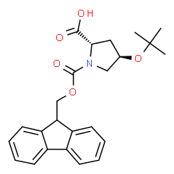 ChemSpider 2D Image | Fmoc-Hyp(tBu)-OH | C24H27NO5