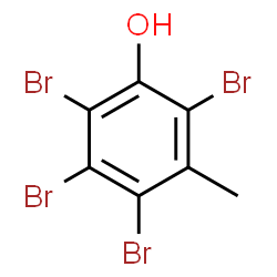ChemSpider 2D Image | tetrabromo-m-cresol | C7H4Br4O