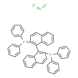 ChemSpider 2D Image | (R)-BINAP dichlororuthenium complex | C44H32Cl2P2Ru