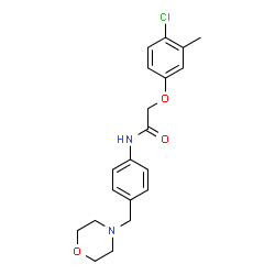ChemSpider 2D Image | 2-(4-Chloro-3-methylphenoxy)-N-[4-(4-morpholinylmethyl)phenyl]acetamide | C20H23ClN2O3