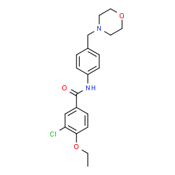 ChemSpider 2D Image | 3-Chloro-4-ethoxy-N-[4-(4-morpholinylmethyl)phenyl]benzamide | C20H23ClN2O3
