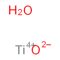 ChemSpider 2D Image | oxygen(-2) anion; titanium(+4) cation; hydrate | H2O2Ti
