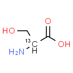 ChemSpider 2D Image | (2-~13~C)Serine | C213CH7NO3