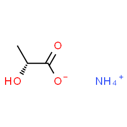 ChemSpider 2D Image | Ammonium (2R)-2-hydroxypropanoate | C3H9NO3