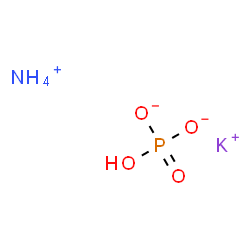 ChemSpider 2D Image | Ammonium potassium hydrogen phosphate (1:1:1) | H5KNO4P