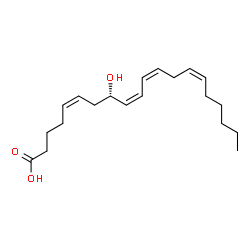 ChemSpider 2D Image | (5Z,8S,9Z,11Z,14Z)-8-Hydroxy-5,9,11,14-icosatetraenoic acid | C20H32O3