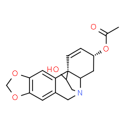 ChemSpider 2D Image | (3alpha,19alpha)-11-Hydroxy-1,2-didehydrocrinan-3-yl acetate | C18H19NO5