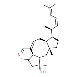 ChemSpider 2D Image | (6alpha,7E,17Z)-3-Hydroxy-5-oxoophiobola-7,17,19-trien-25-al | C25H36O3