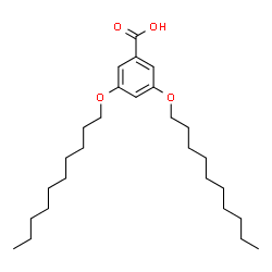ChemSpider 2D Image | 3,5-Bis(decyloxy)benzoic acid | C27H46O4