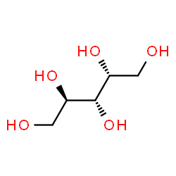 ChemSpider 2D Image | D-(+)-arabitol | C5H12O5