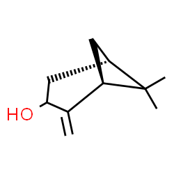 ChemSpider 2D Image | (1S,5S)-6,6-Dimethyl-2-methylenebicyclo[3.1.1]heptan-3-ol | C10H16O