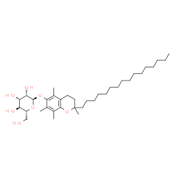 ChemSpider 2D Image | 2-Hexadecyl-2,5,7,8-tetramethyl-3,4-dihydro-2H-chromen-6-yl alpha-D-mannopyranoside | C35H60O7
