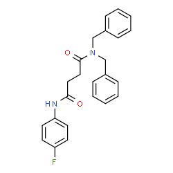 ChemSpider 2D Image | N,N-Dibenzyl-N'-(4-fluorophenyl)succinamide | C24H23FN2O2