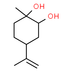 ChemSpider 2D Image | 1-Methyl-4-(prop-1-en-2-yl)cyclohexane-1,2-diol | C10H18O2
