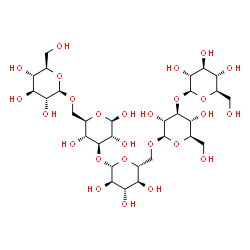 ChemSpider 2D Image | beta-D-Glucopyranosyl-(1->6)-[beta-D-glucopyranosyl-(1->3)-beta-D-glucopyranosyl-(1->6)-beta-D-glucopyranosyl-(1->3)]-beta-D-glucopyranose | C30H52O26