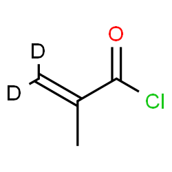 ChemSpider 2D Image | 3,3-dideuterio-2-methyl-prop-2-enoyl chloride | C4H3D2ClO