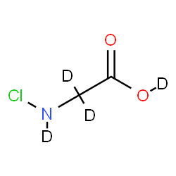 ChemSpider 2D Image | deuterio 2-(chloro-deuterio-amino)-2,2-dideuterio-acetate | C2D4ClNO2
