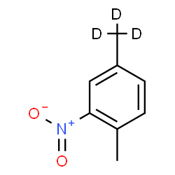 ChemSpider 2D Image | 1-methyl-2-nitro-4-(trideuteriomethyl)benzene | C8H6D3NO2
