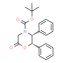 ChemSpider 2D Image | (2S,3R)-(+)-N-Boc-6-oxo-2,3-diphenylmorpholine | C21H23NO4