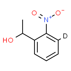 ChemSpider 2D Image | 1-[2-Nitro(3-~2~H)phenyl]ethanol | C8H8DNO3