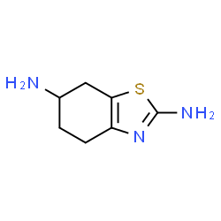 ChemSpider 2D Image | 2,6-Diamino-4,5,6,7-tetrahydrobenzothiazole | C7H11N3S