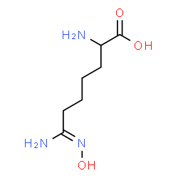 ChemSpider 2D Image | (7Z)-2,7-Diamino-7-(hydroxyimino)heptanoic acid | C7H15N3O3