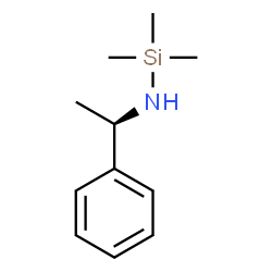 ChemSpider 2D Image | 1,1,1-Trimethyl-N-[(1R)-1-phenylethyl]silanamine | C11H19NSi