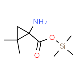 ChemSpider 2D Image | Trimethylsilyl 1-amino-2,2-dimethylcyclopropanecarboxylate | C9H19NO2Si