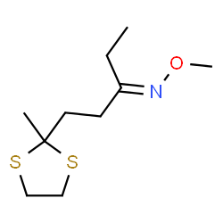 ChemSpider 2D Image | (3E)-N-Methoxy-1-(2-methyl-1,3-dithiolan-2-yl)-3-pentanimine | C10H19NOS2