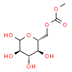 ChemSpider 2D Image | 6-O-(Methoxycarbonyl)-D-glucopyranose | C8H14O8