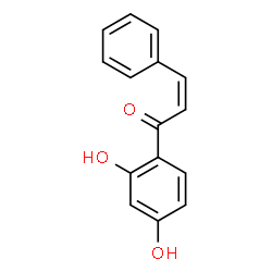 ChemSpider 2D Image | (2Z)-1-(2,4-Dihydroxyphenyl)-3-phenyl-2-propen-1-one | C15H12O3