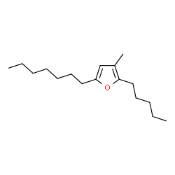 ChemSpider 2D Image | 5-Heptyl-3-methyl-2-pentylfuran | C17H30O