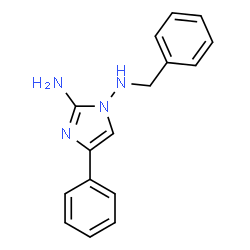 ChemSpider 2D Image | N~1~-Benzyl-4-phenyl-1H-imidazole-1,2-diamine | C16H16N4