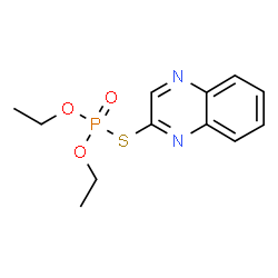 ChemSpider 2D Image | O,O-Diethyl S-2-quinoxalinyl phosphorothioate | C12H15N2O3PS