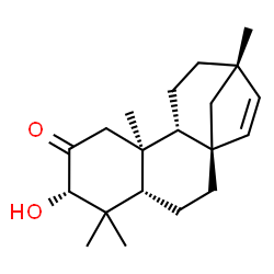ChemSpider 2D Image | (3alpha)-3-Hydroxybeyer-15-en-2-one | C20H30O2