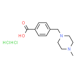 ChemSpider 2D Image | 4-[(4-Methyl-1-piperazinyl)methyl]benzoic acid dihydrochloride | C13H20Cl2N2O2