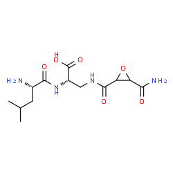 ChemSpider 2D Image | L-Leucyl-3-{[(3-carbamoyl-2-oxiranyl)carbonyl]amino}-L-alanine | C13H22N4O6