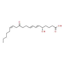 ChemSpider 2D Image | (5S,6E,8E,14Z)-5-Hydroxy-12-oxo-6,8,14-icosatrienoic acid | C20H32O4