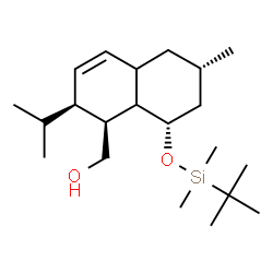 ChemSpider 2D Image | [(1S,2S,6S,8S)-8-{[Dimethyl(2-methyl-2-propanyl)silyl]oxy}-2-isopropyl-6-methyl-1,2,4a,5,6,7,8,8a-octahydro-1-naphthalenyl]methanol | C21H40O2Si