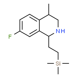 ChemSpider 2D Image | 7-Fluoro-4-methyl-1-[2-(trimethylsilyl)ethyl]-1,2,3,4-tetrahydroisoquinoline | C15H24FNSi