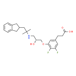 ChemSpider 2D Image | Ronacaleret | C25H31F2NO4