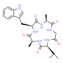 ChemSpider 2D Image | segetalin B | C24H32N6O5