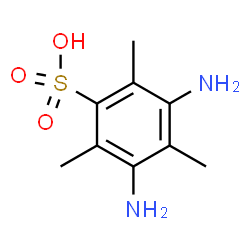 ChemSpider 2D Image | 2,4-Diamino-3,5-dimethyl-6-sulfotoluene | C9H14N2O3S