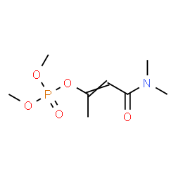 ChemSpider 2D Image | 4-(Dimethylamino)-4-oxo-2-buten-2-yl dimethyl phosphate | C8H16NO5P