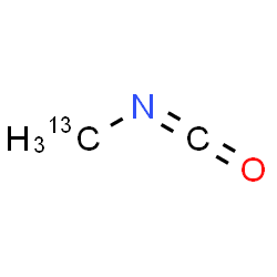 ChemSpider 2D Image | Isocyanato(~13~C)methane | C13CH3NO