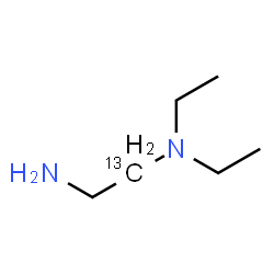 ChemSpider 2D Image | N~1~,N~1~-Diethyl-1,2-(1-~13~C)ethanediamine | C513CH16N2