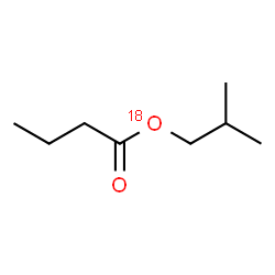 ChemSpider 2D Image | Isobutyl butan(O-~18~O)oate | C8H16O18O