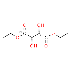 ChemSpider 2D Image | Diethyl (2S,3S)-2,3-dihydroxy(1,4-~14~C_2_)butanedioate | C614C2H14O6